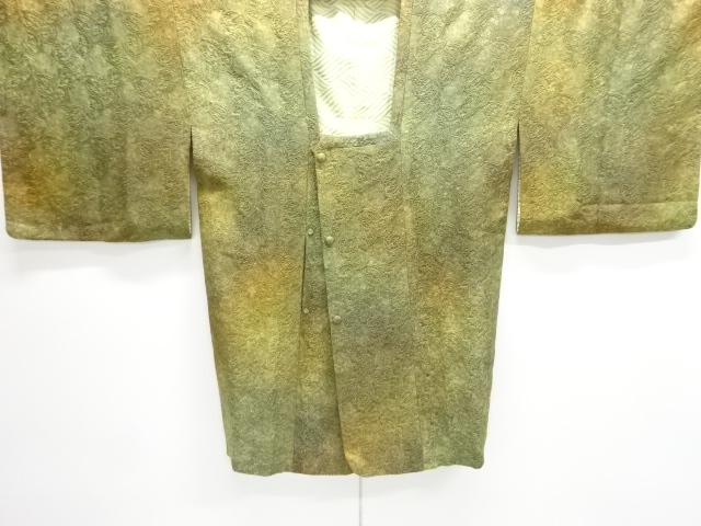 JAPANESE KIMONO / MICHIYUKI COAT / BOKASHI / WOVEN FLOWER 